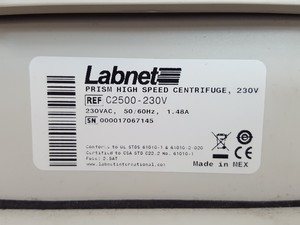 Thumbnail image of Labnet Prism Microcentrifuge Air-Cooled Model C2500 Lab