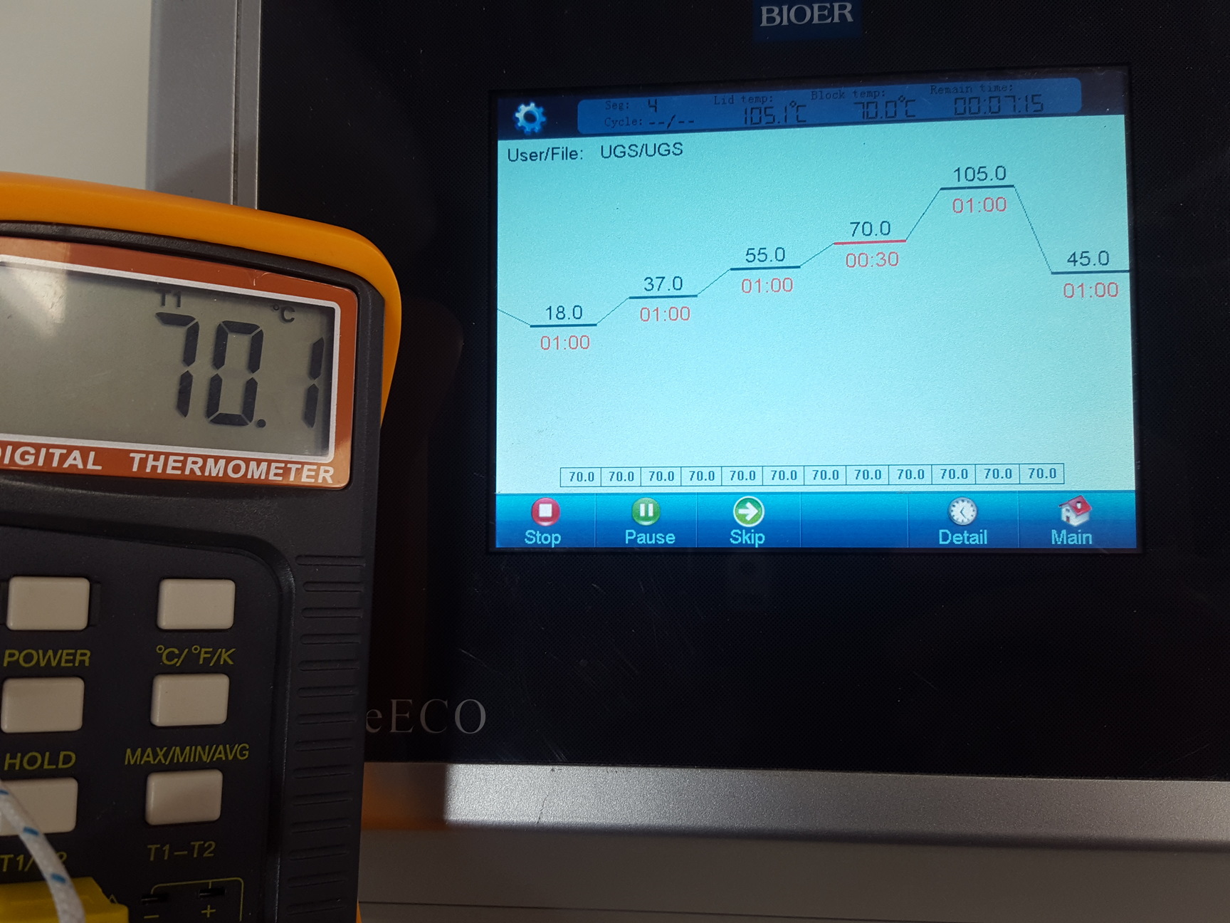 Image of BIOER PCR Thermal Cycler Life ECO  w/ Software Ver 2.04 Lab