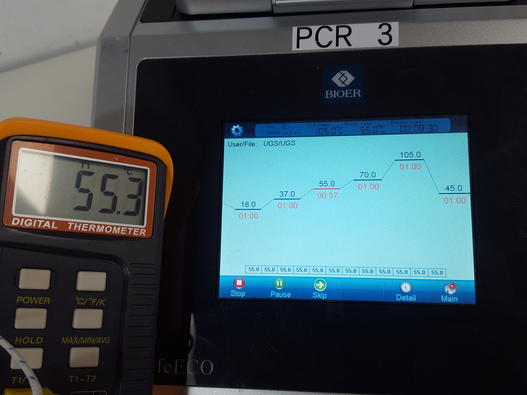 Image of BIOER PCR Thermal Cycler Life ECO  w/ Software Ver 2.04 Lab