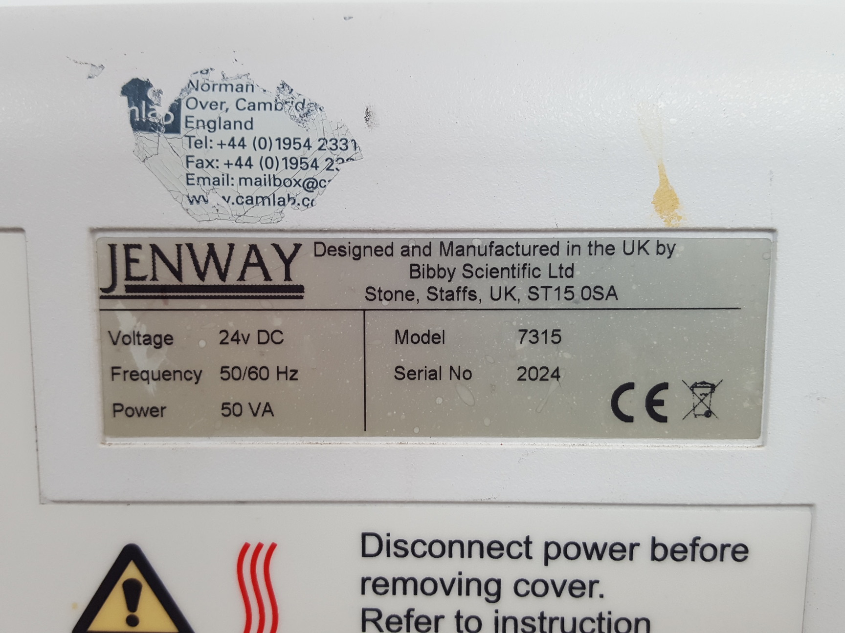 Image of Jenway 7315 UV/Visible, Scanning Spectrophotometer Lab