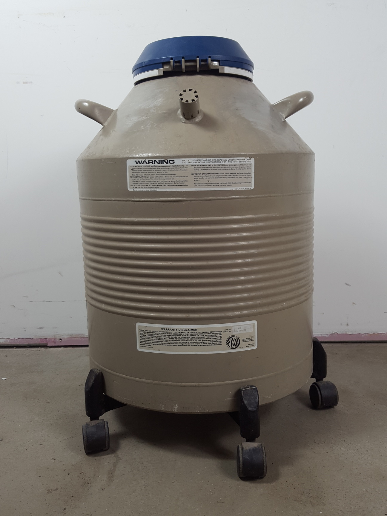Image of Taylor-Wharton Jencons Model 35-VHC Liquid Nitrogen Dewar Lab