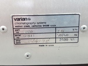 Thumbnail image of Varian 3800 GC Gas Chromatograph Lab