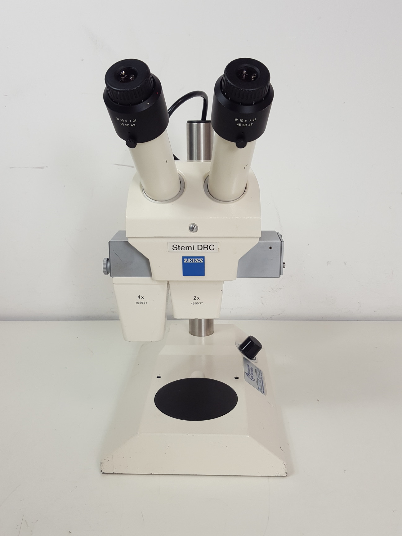Image of Zeiss Stemi DRC Stereo Zoom Laboratory Microscope - Fixed Objectives 4X 2X Lab