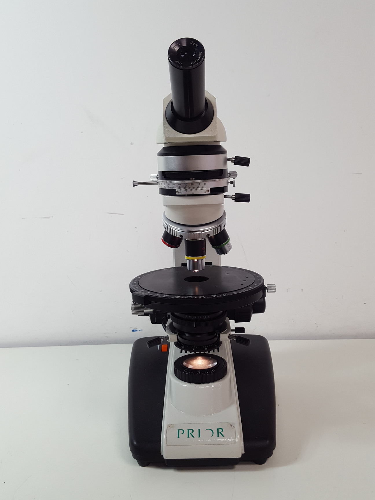 Image of Prior PX031POL Monocular Lab Microscope + 3 x Objectives Lab - Spares Repairs