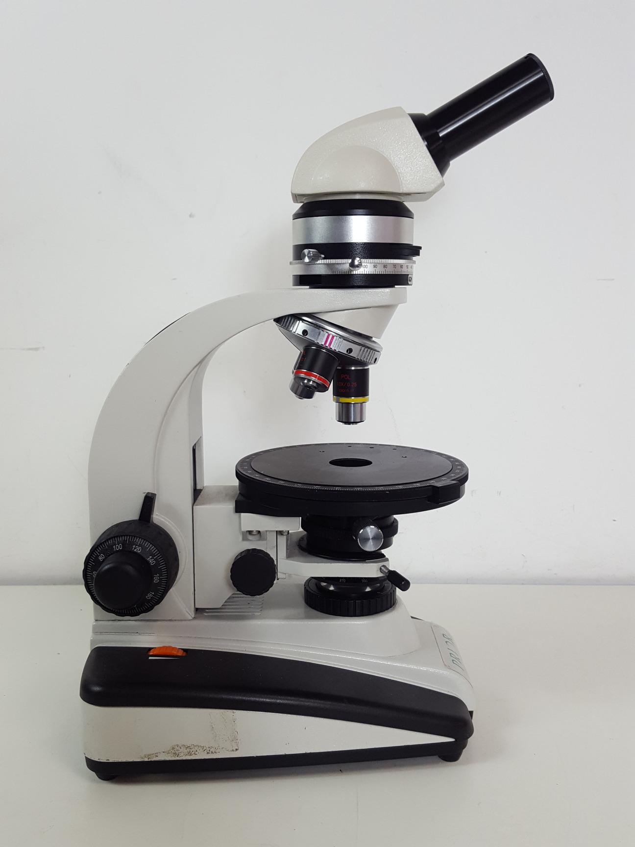 Image of Prior PX031POL Monocular Lab Microscope + 3 x Objectives Lab - Spares Repairs