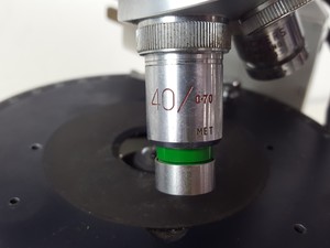 Thumbnail image of Vickers Instruments Microscope w/ 3 x Objectives 40/ 0.70 10/ 0.25 