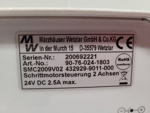 Thumbnail image of Marzhauser SMC-2009 2-Axis Stepper Motor Stage Controller Lab