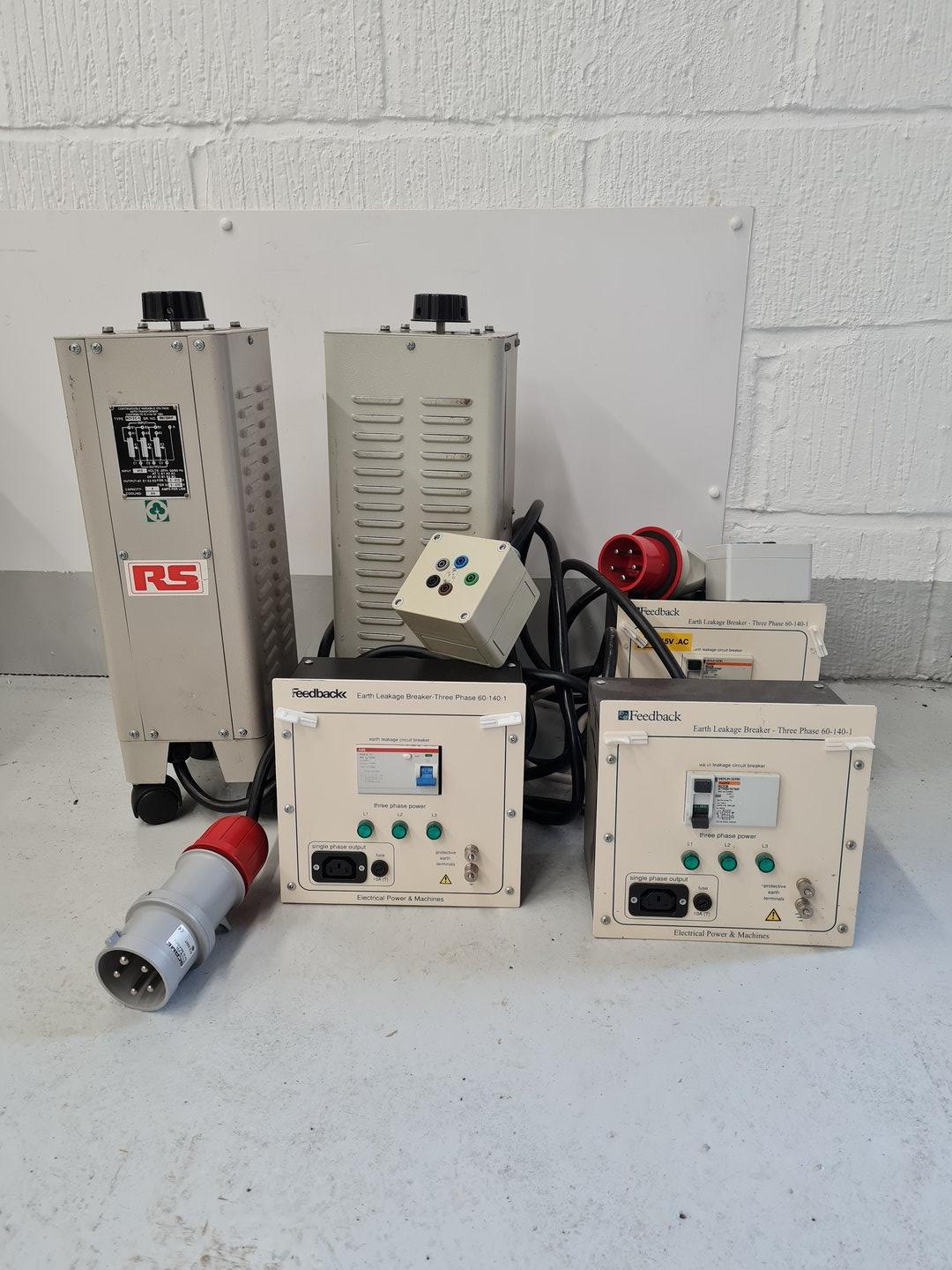 Image of Job Lot of Feedback Instruments Power Teaching Equipment with Racks Lab