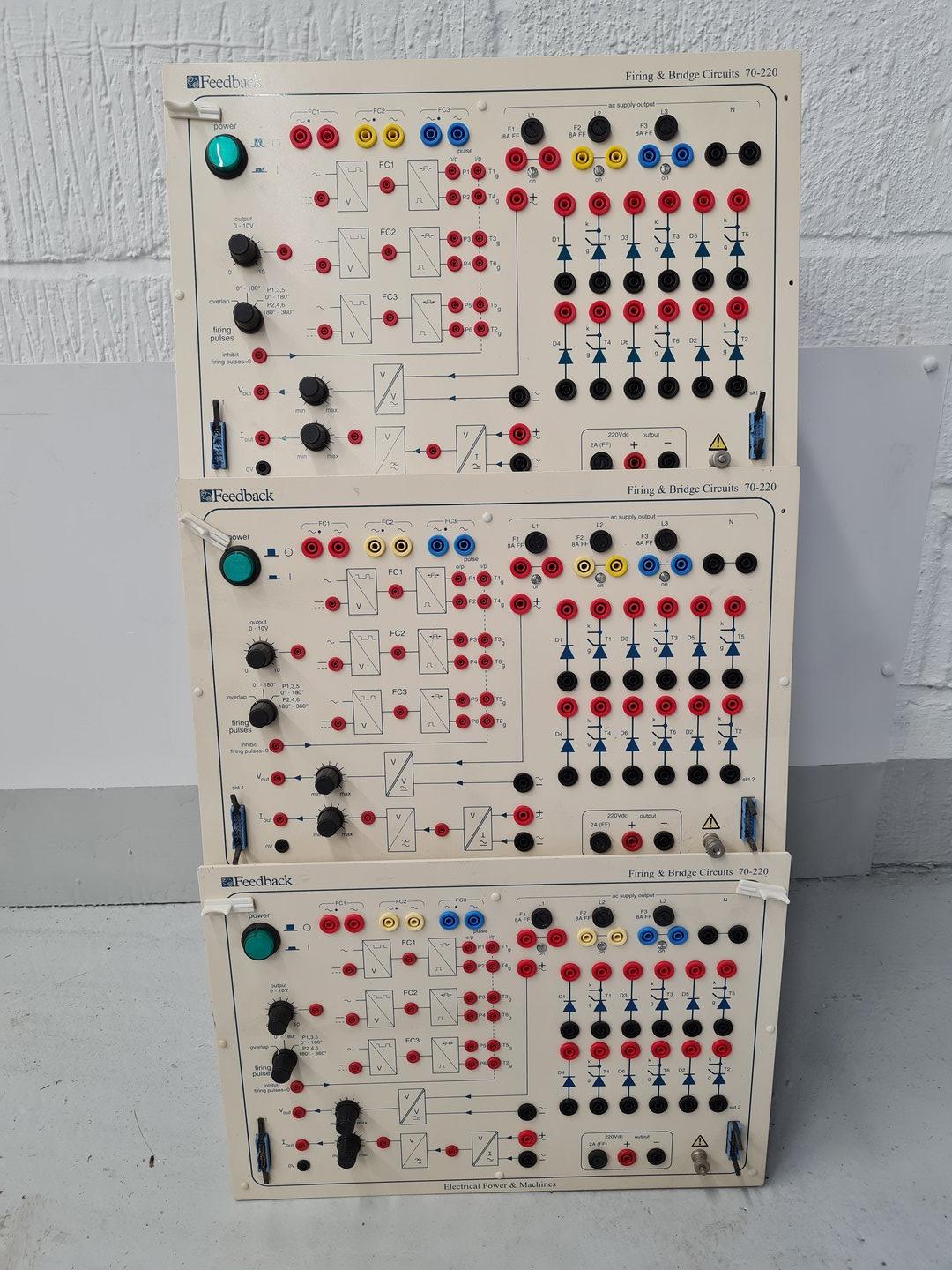Image of Job Lot of Feedback Instruments Power Teaching Equipment with Racks Lab