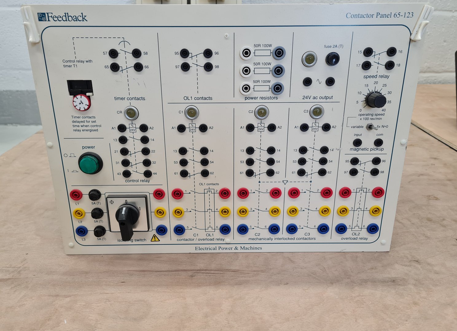 Image of Job Lot of Feedback Instruments Power Teaching Equipment with Racks Lab