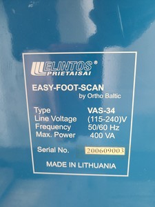 Thumbnail image of Elintos Prietaisai Easy-Foot-Scan by Ortho Baltic Type VAS-34 Foot Scanner &