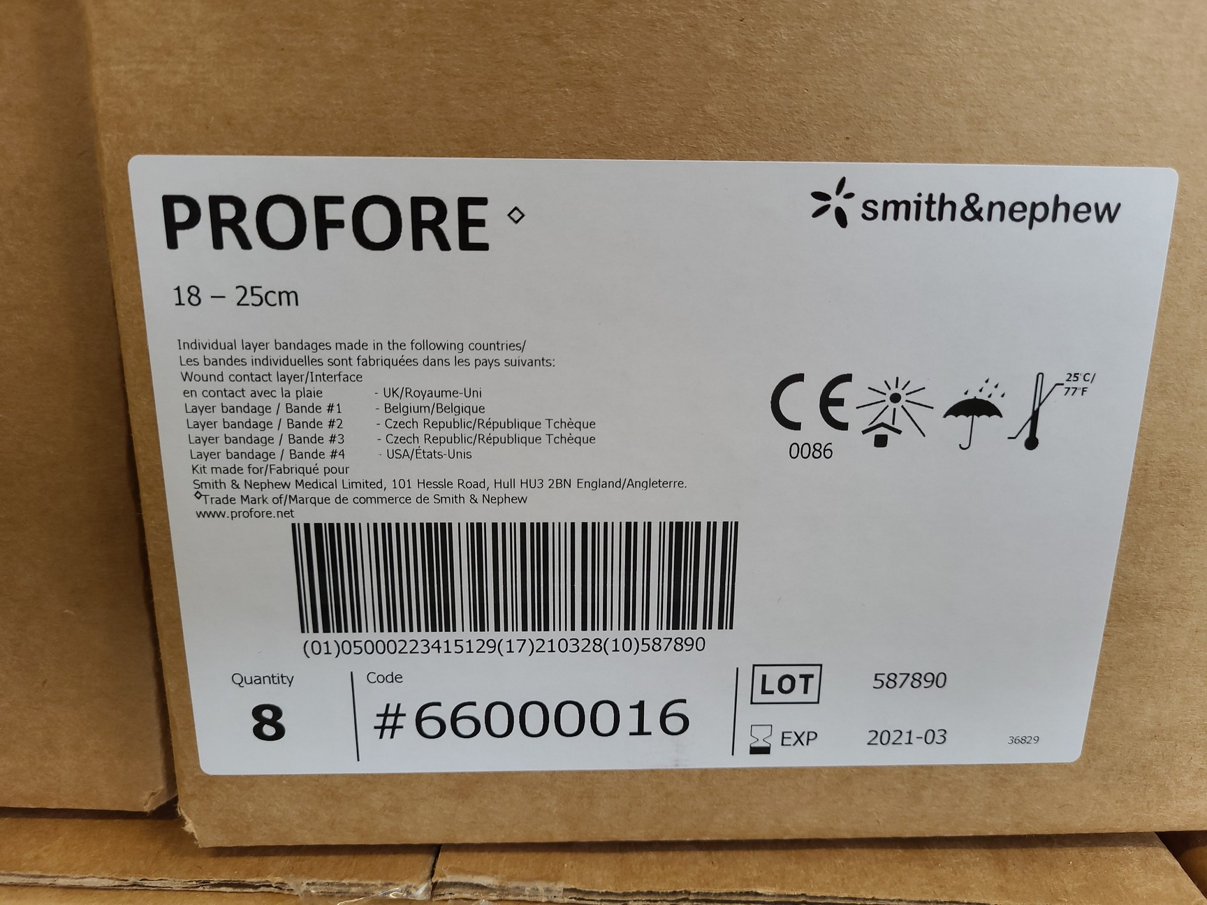 Image of 144 x Smith & Nephew Profore Multilayer Compression Bandage Kits 18-25cm