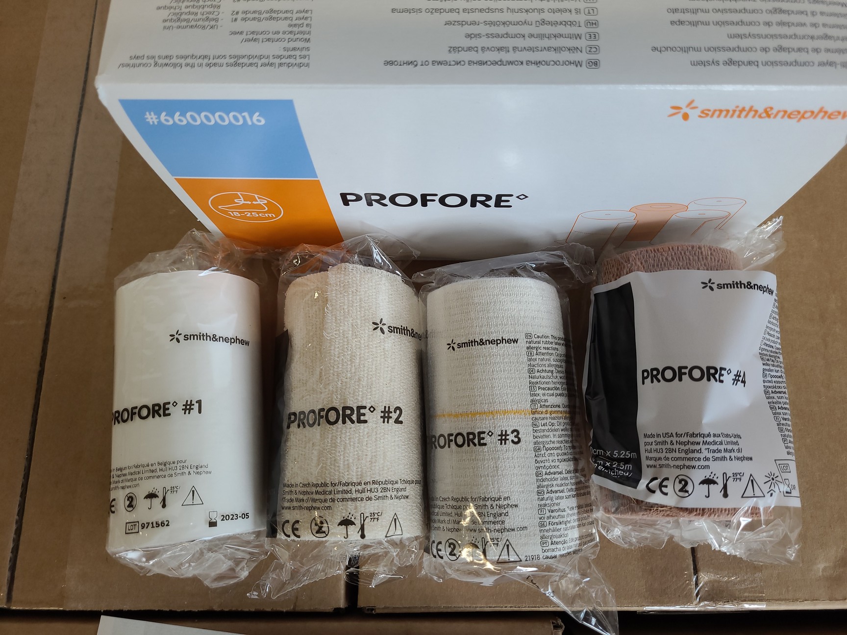 Image of 144 x Smith & Nephew Profore Multilayer Compression Bandage Kits 18-25cm