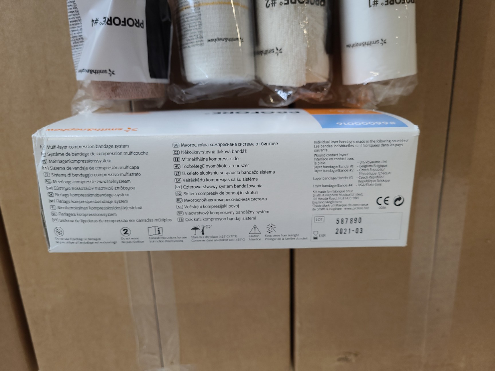 Image of 144 x Smith & Nephew Profore Multilayer Compression Bandage Kits 18-25cm
