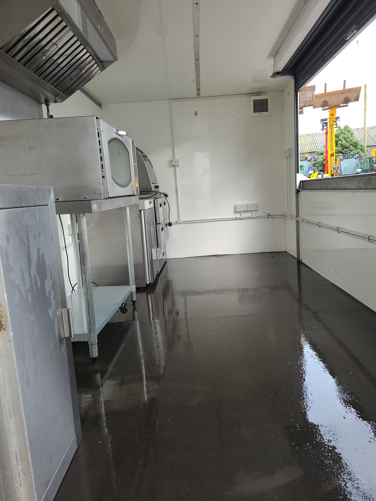 Image of Static Catering Unit for Food Truck Service with Roller Shutter & Equipment