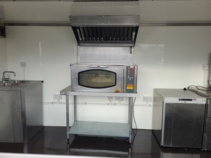 Thumbnail image of Static Catering Unit for Food Truck Service with Roller Shutter & Equipment