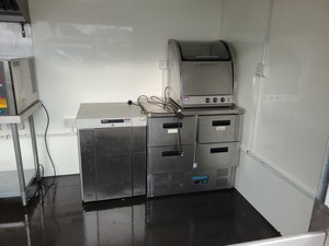 Thumbnail image of Static Catering Unit for Food Truck Service with Roller Shutter & Equipment
