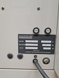 Thumbnail image of Gallenkamp Floor Standing Orbital Shaker Incubator - Cat No IOX400.XX1.C Lab