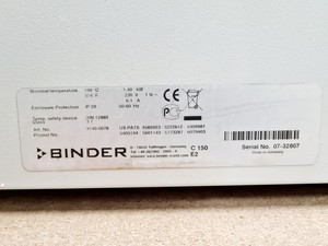 Thumbnail image of Binder C150 CO2 Laboratory Incubator Lab