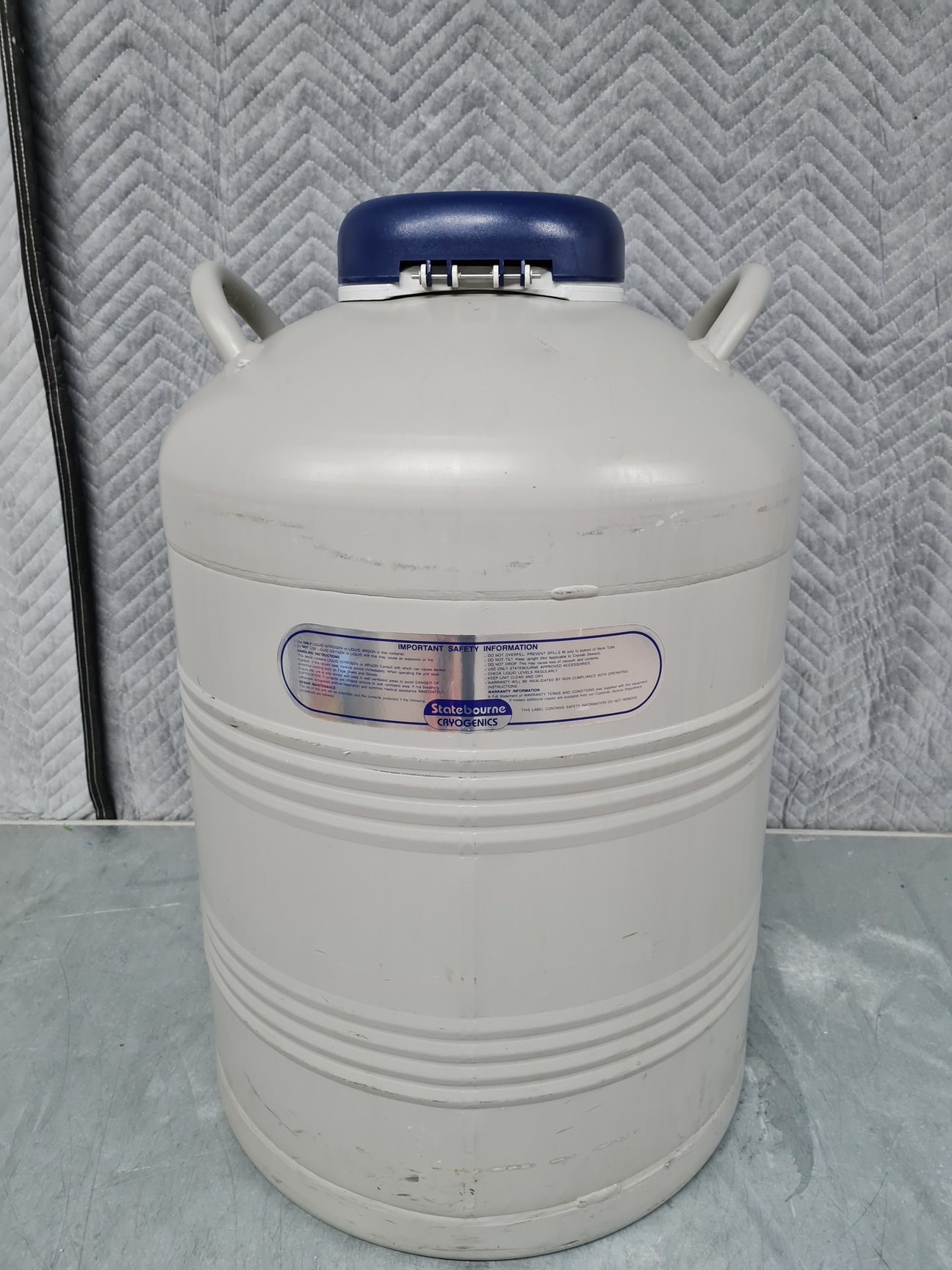 Image of Statebourne Cryogenics Bio 36 Liquid Nitrogen Storage Dewar Lab