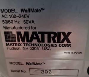 Thumbnail image of Matrix Technologies Corp Wellmate Microplate Dispenser/Stacker Lab