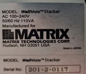 Thumbnail image of Matrix Technologies Corp Wellmate Microplate Dispenser/Stacker Lab