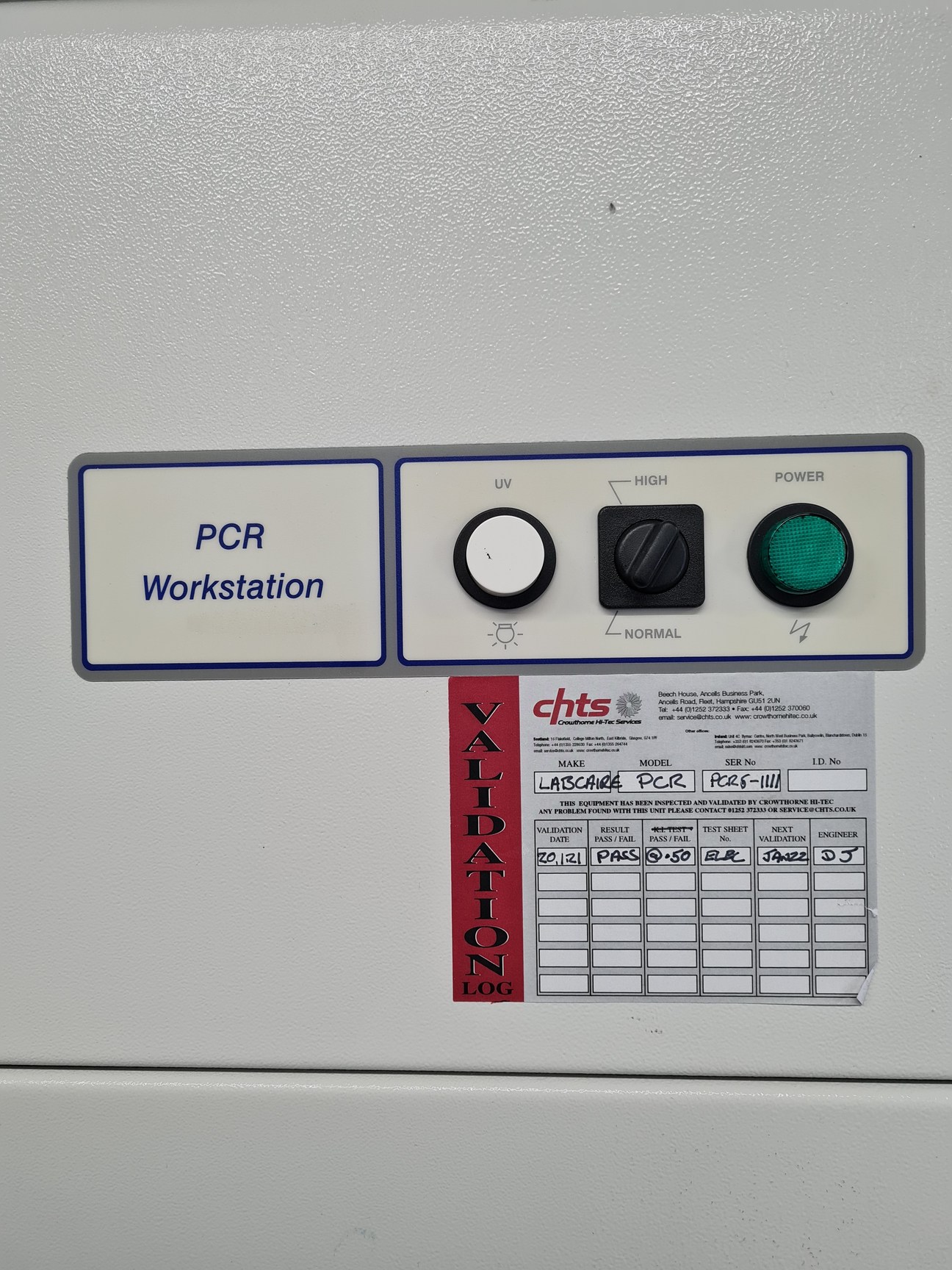Image of Labcaire Systems Ltd PCR 6 Workstation Lab - Missing Door