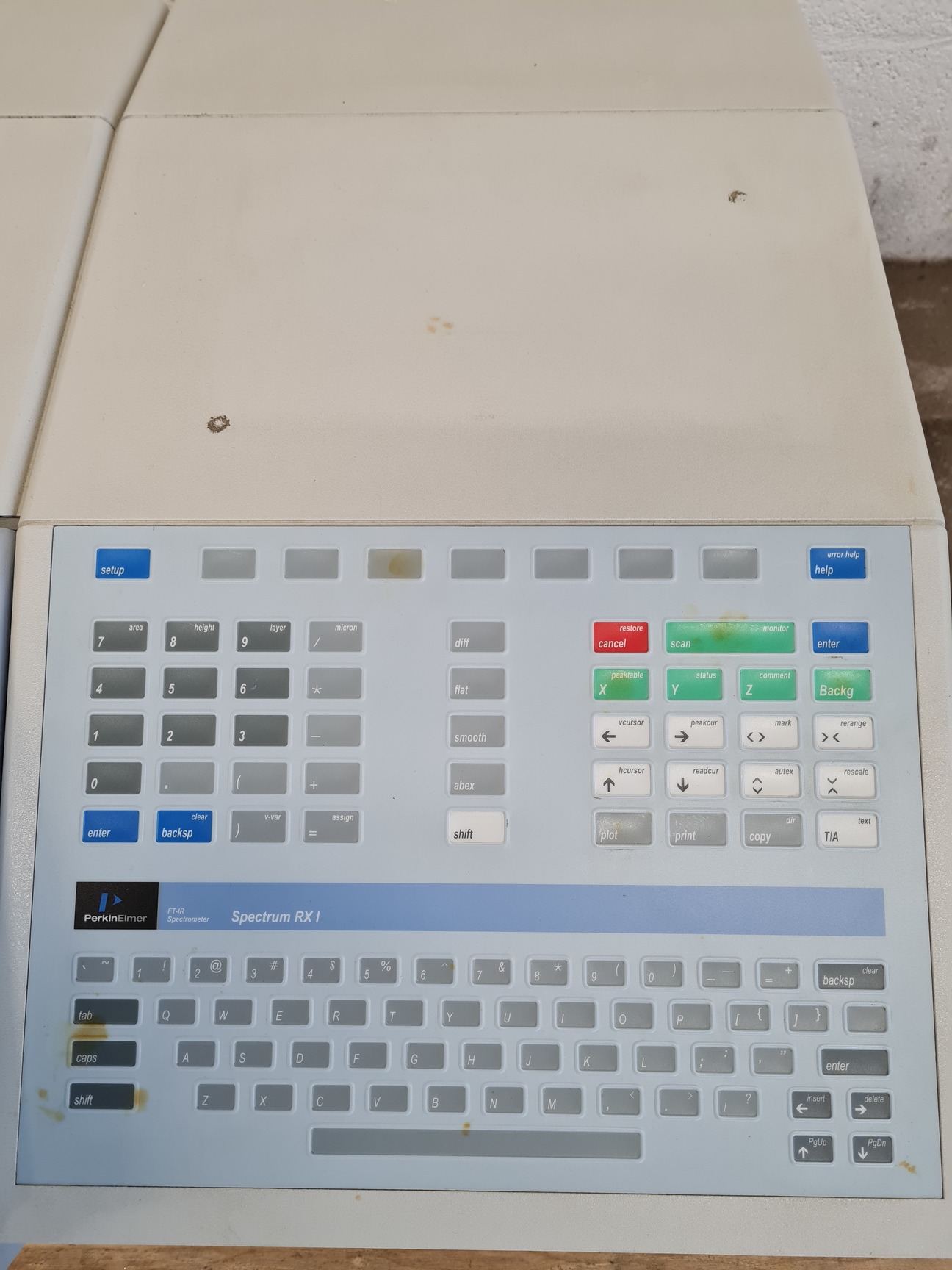 Image of Perkin Elmer Spectrum RX1 FT-IR Spectrometer with Monitor & Printer Lab Faulty