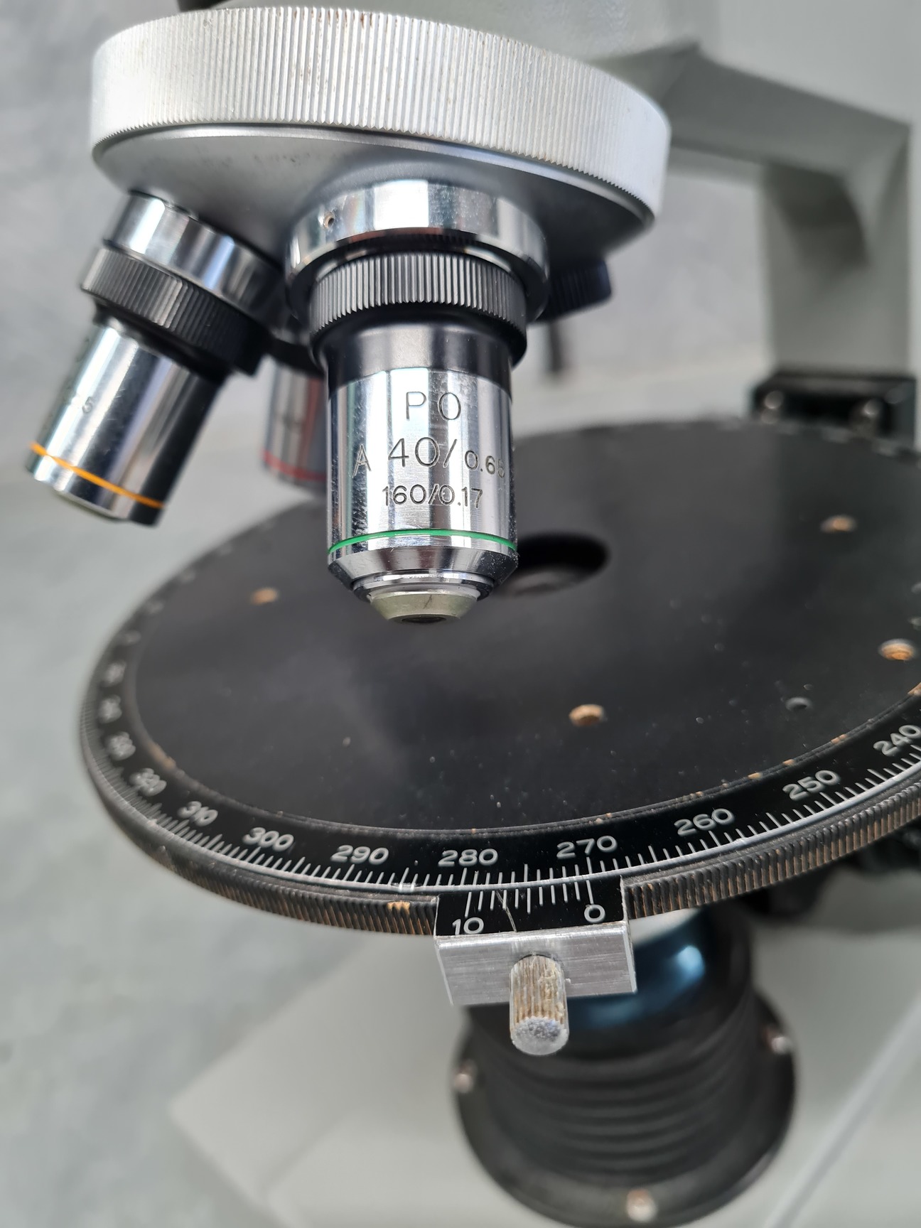 Image of Kyowa Tokyo Compound Monocular Microscope with 3 x Objectives Lab