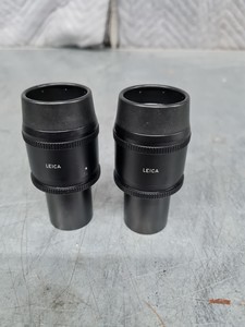 Thumbnail image of Pair of Leica 507800 MC PLAN 10x25 M Microscope Eyepieces Lab