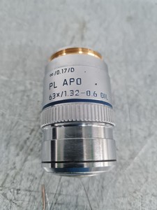 Thumbnail image of Leica Microscope Objective Pl Apo 63X/1.32-0.6 506081 Lab 
