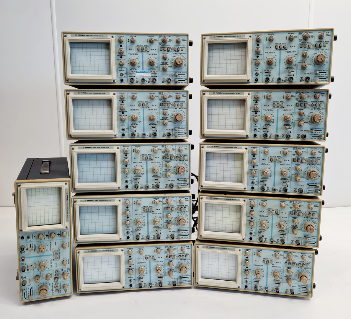 Image of 11 x Farnell DTV 40 40Hz Oscilloscopes Lab