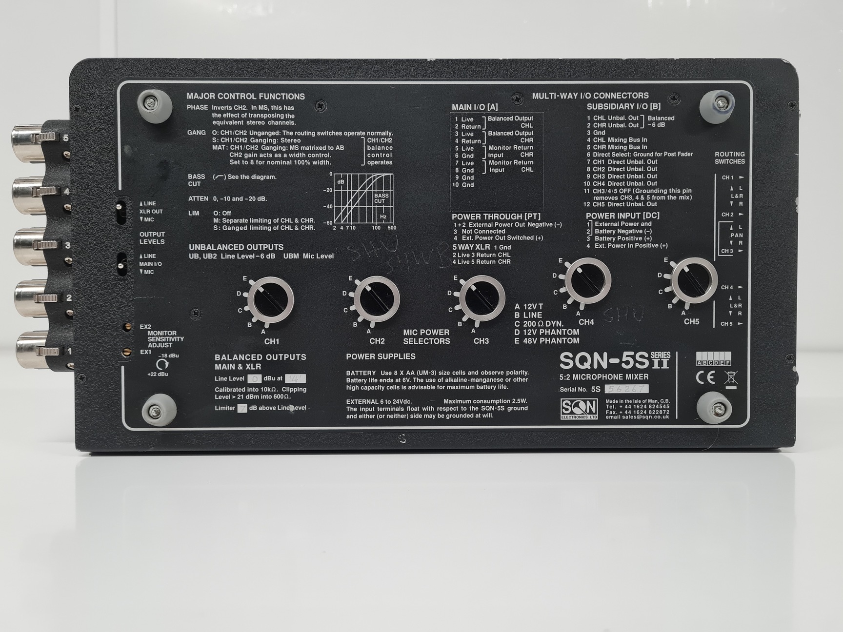 Image of SQN SQN-5S Series II Audio Stereo Microphone Mixer