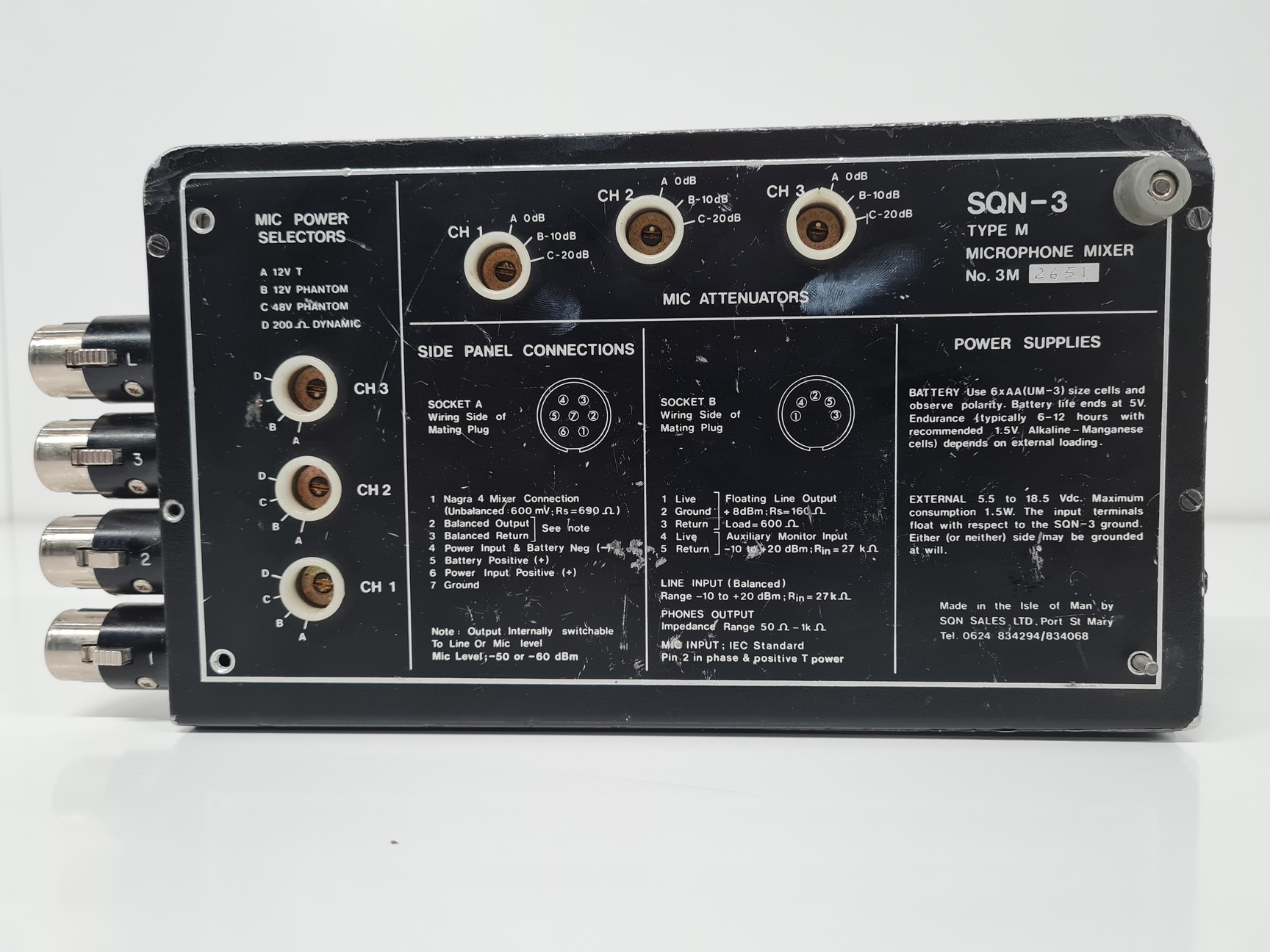 Image of SQN SQN-3 TYPE M Professional Audio Analogue Microphone Mixer