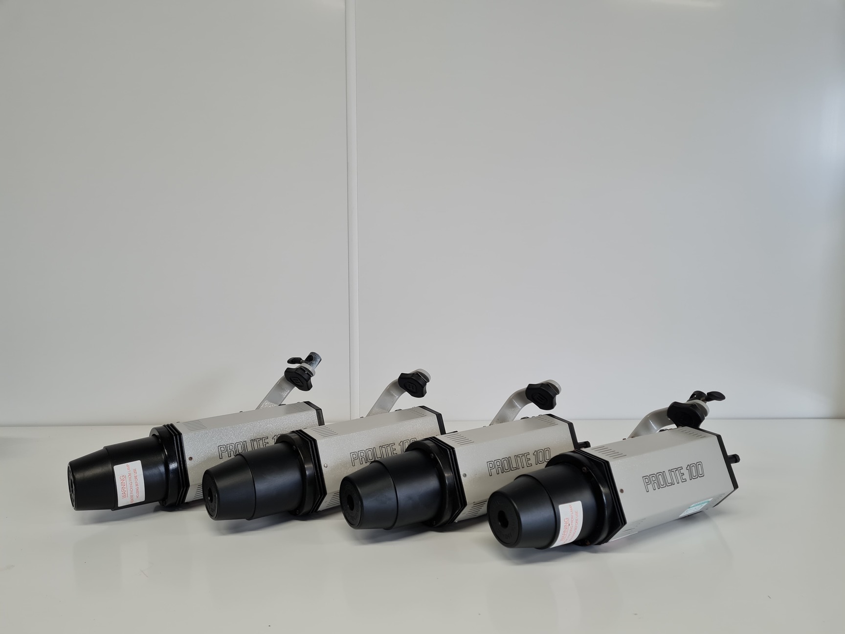 Image of 4 x Bowens Prolite 100 Commercial Photography Studio Flash Head Lights 