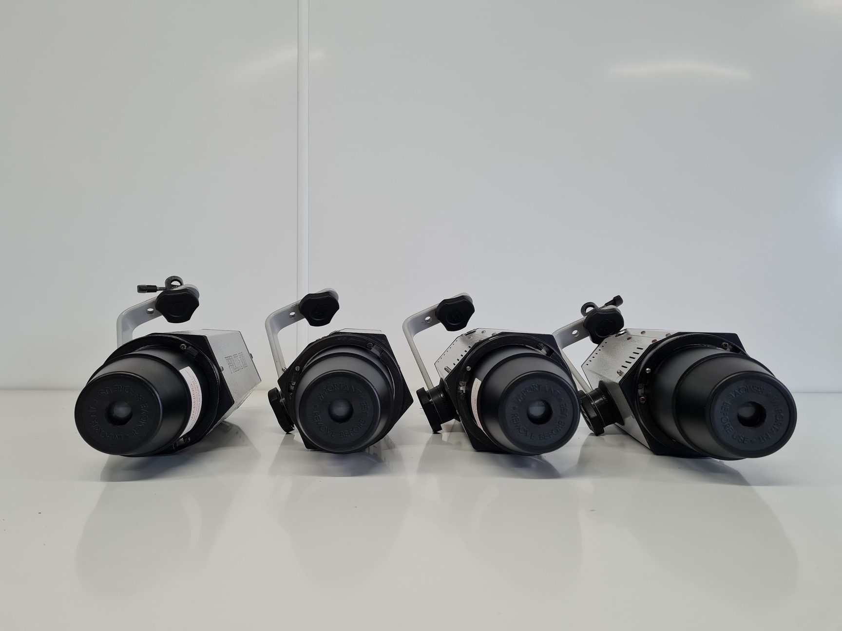 Image of 4 x Bowens Prolite 100 Commercial Photography Studio Flash Head Lights 