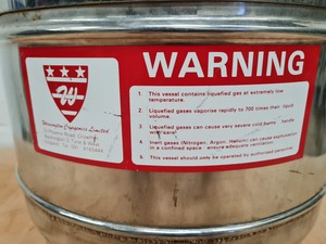 Thumbnail image of Wessington Cryogenics Limited ES-25  Liquid Nitrogen Dispensing Dewar Lab