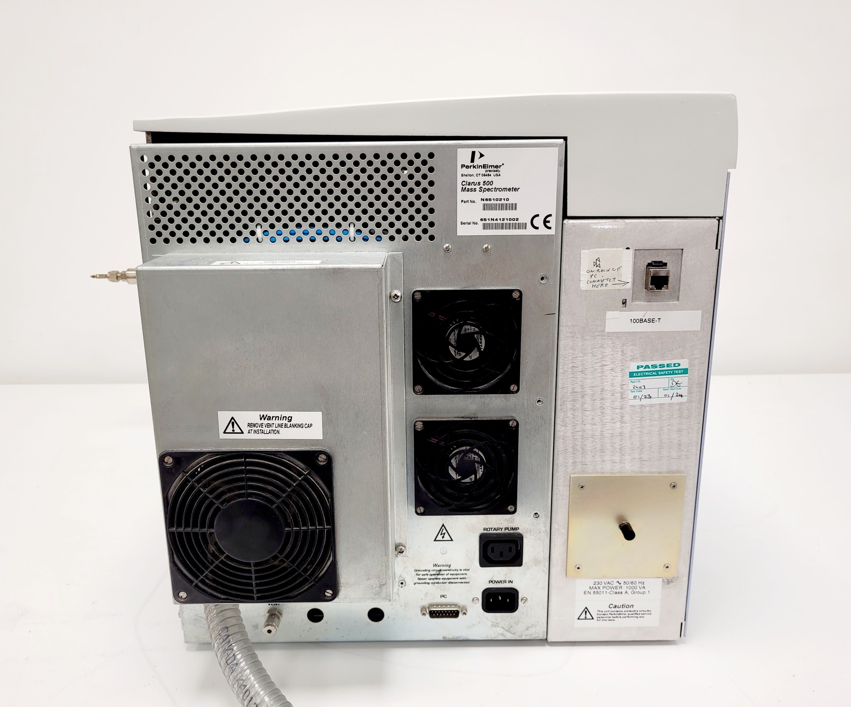 Image of Perkin Elmer Clarus 500 GC-MS Gas Chromatograph Mass Spectrometer System Lab