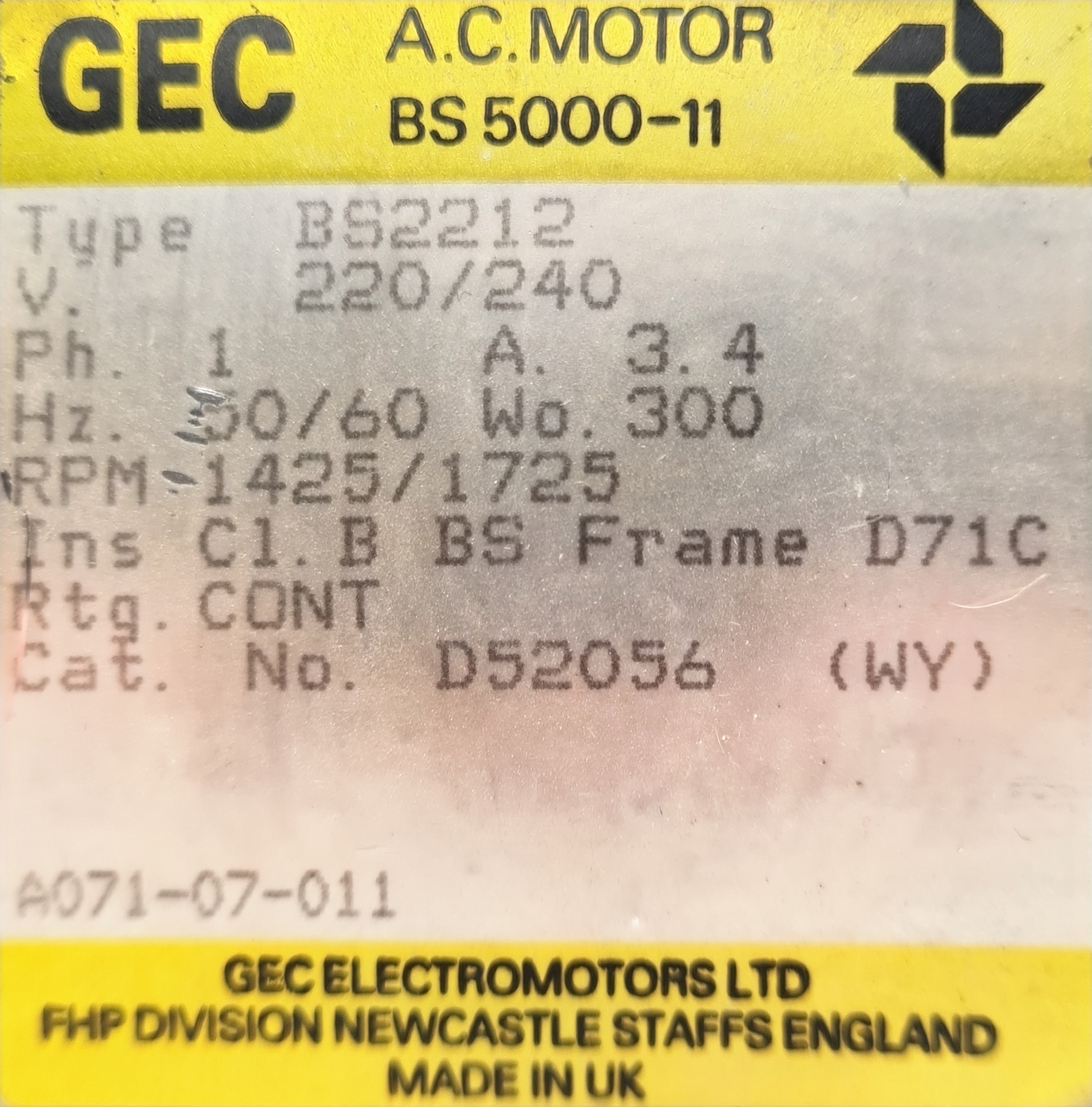 Image of Edwards High Vacuum Pump 2 Two Stage  Model: E2M2 Lab