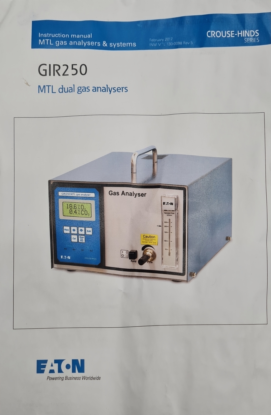Image of Hitech Instruments GIR250 Gas Analyser Lab