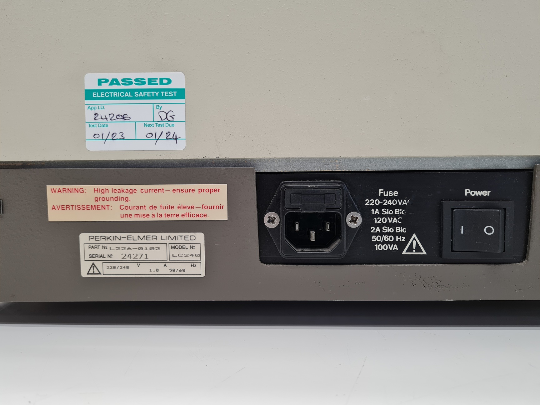 Image of Perkin Elmer LC 240 Fluorescence Detector Lab