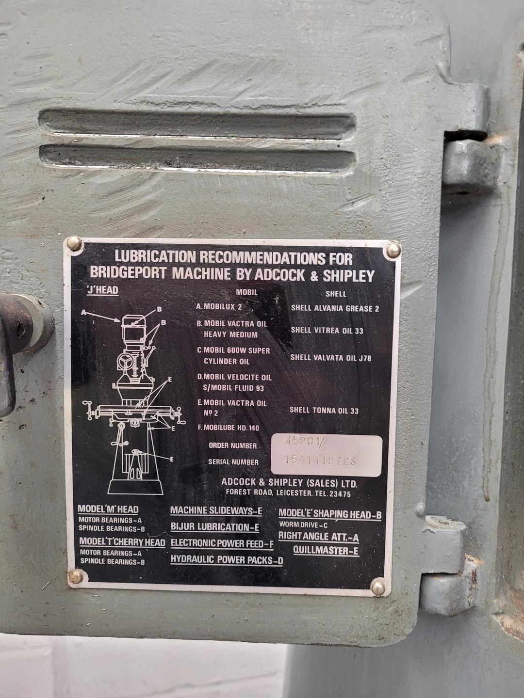 Image of Bridgeport JB12568 Milling Machine