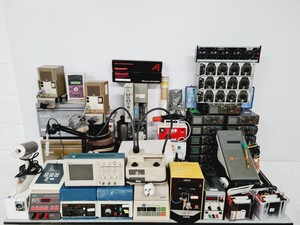 Thumbnail image of Large Lot of Small Benchtop Lab Equipment - Grant, MSE, Bruker, IKA, Zeiss Lab