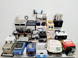Thumbnail image of Large Lot of Small Benchtop Lab Equipment - Grant, MSE, Bruker, IKA, Zeiss Lab