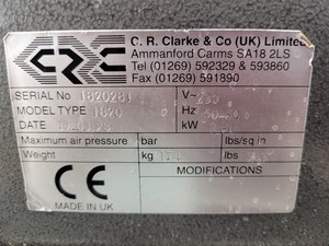 Thumbnail image of CR Clarke 1820 Plastic Vacuum Forming Machine - Industrial Moulding