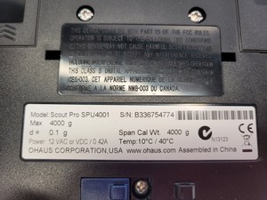 Thumbnail image of 4x Brand New OHAUS Scout Pro Laboratory Scales SPU401UK/SPU4001UK Lab