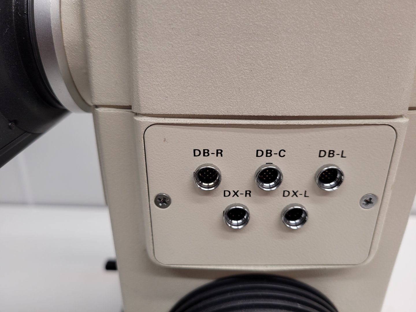 Image of Nikon Microphot-FXA Fluorescence Microscope with HP-10101AF PSU & 4 x Objectives