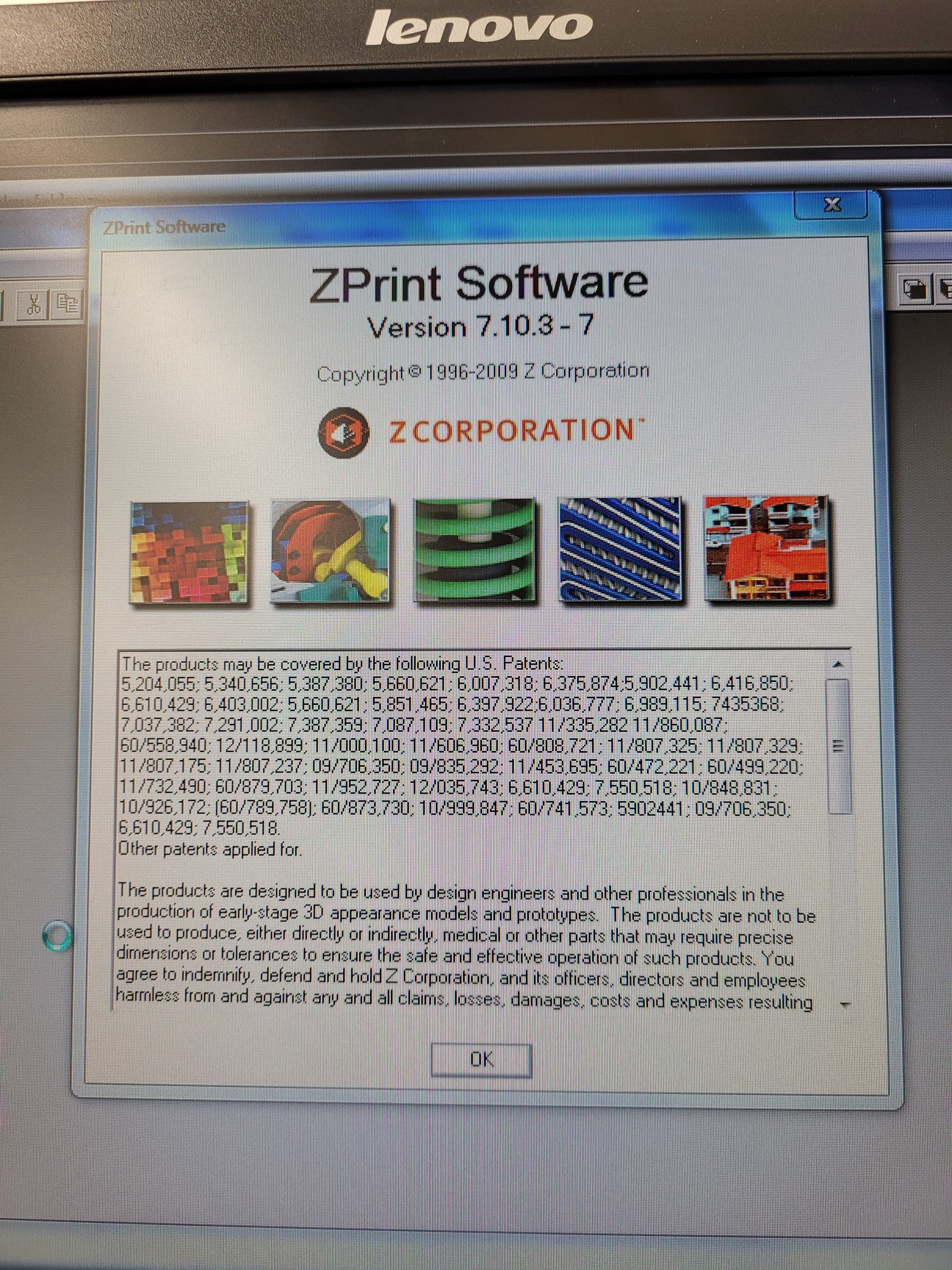 Image of ZCorp Z Corporation ZPrinter 650 Industrial 3D Printer