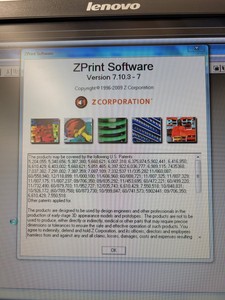 Thumbnail image of ZCorp Z Corporation ZPrinter 650 Industrial 3D Printer