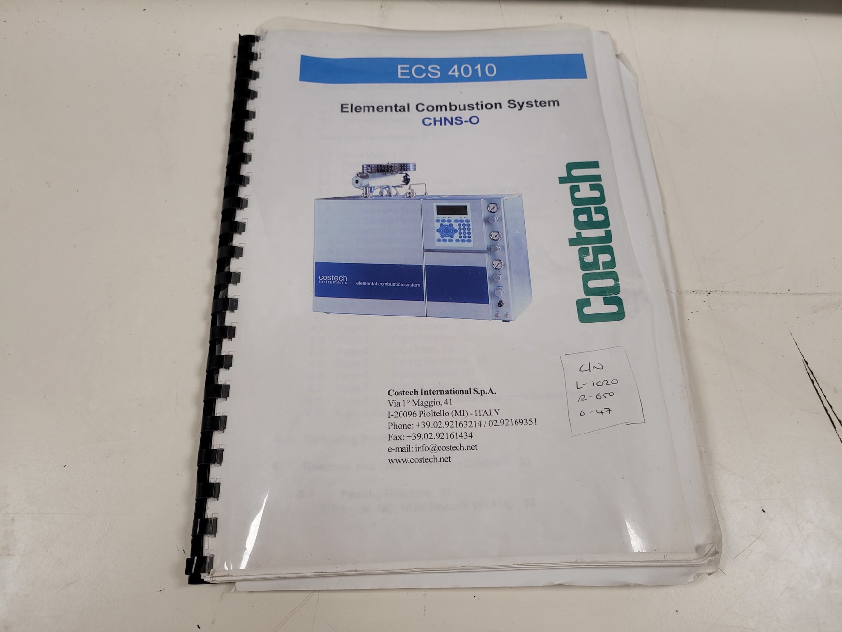Costech Instruments Elemental Combustion GC Gas Chromatography System